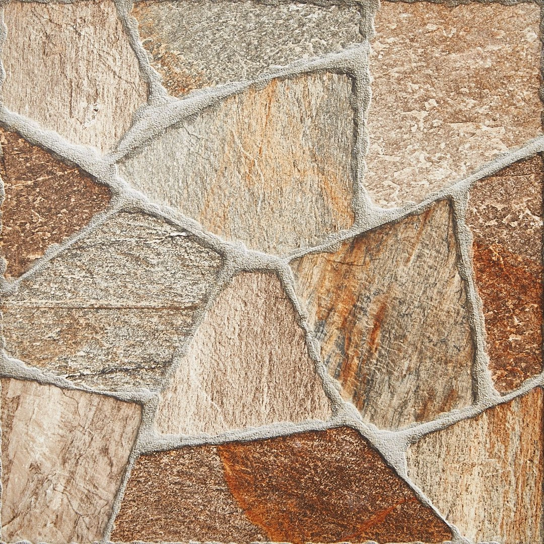 Piso Cerâmico Decorado Borda Arredondada Externo 46X46cm Vpc 46504 Viva Cerâmica