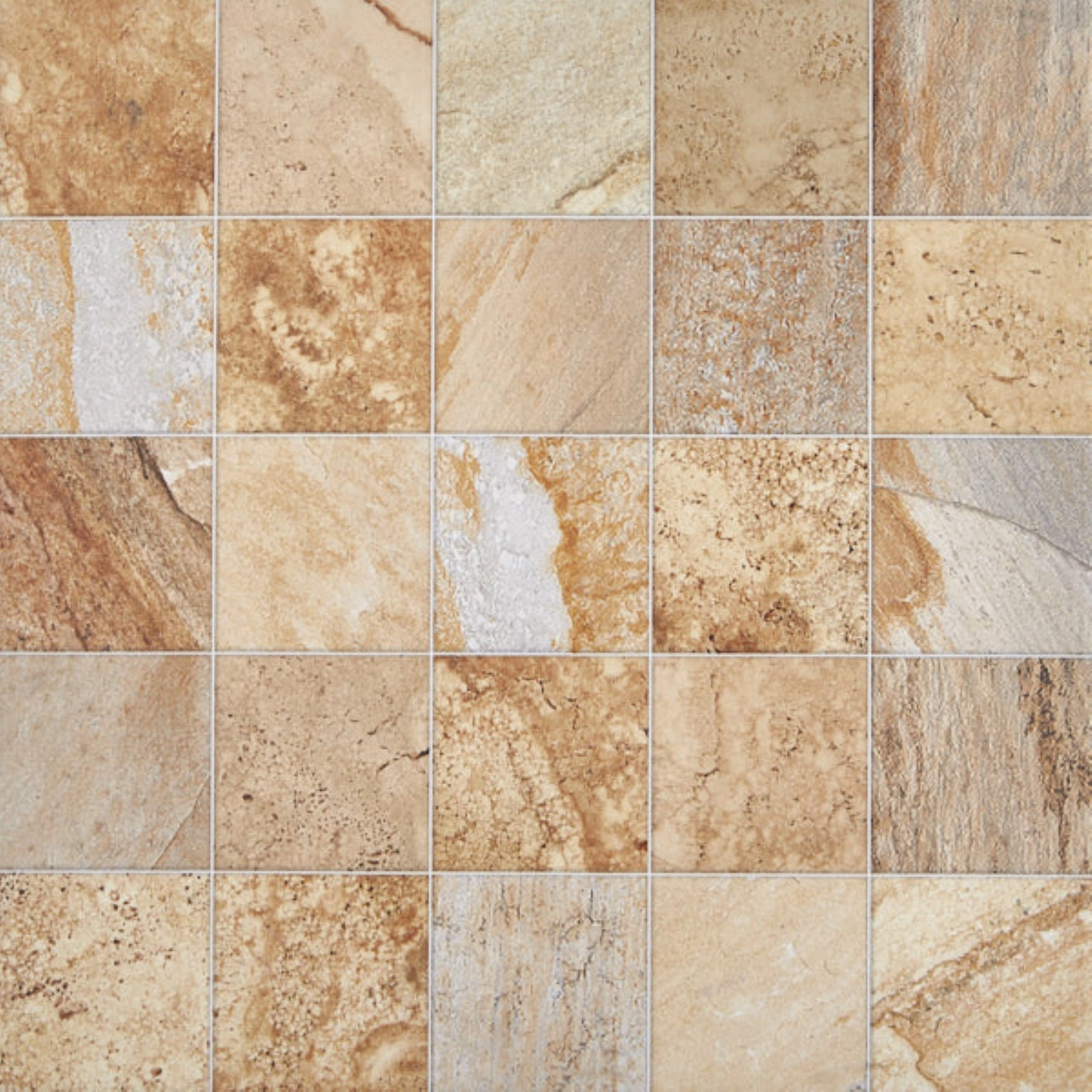 Piso Cerâmico Decorado Borda Arredondada Externo 58x58cm VPC58551 Viva Cerâmica