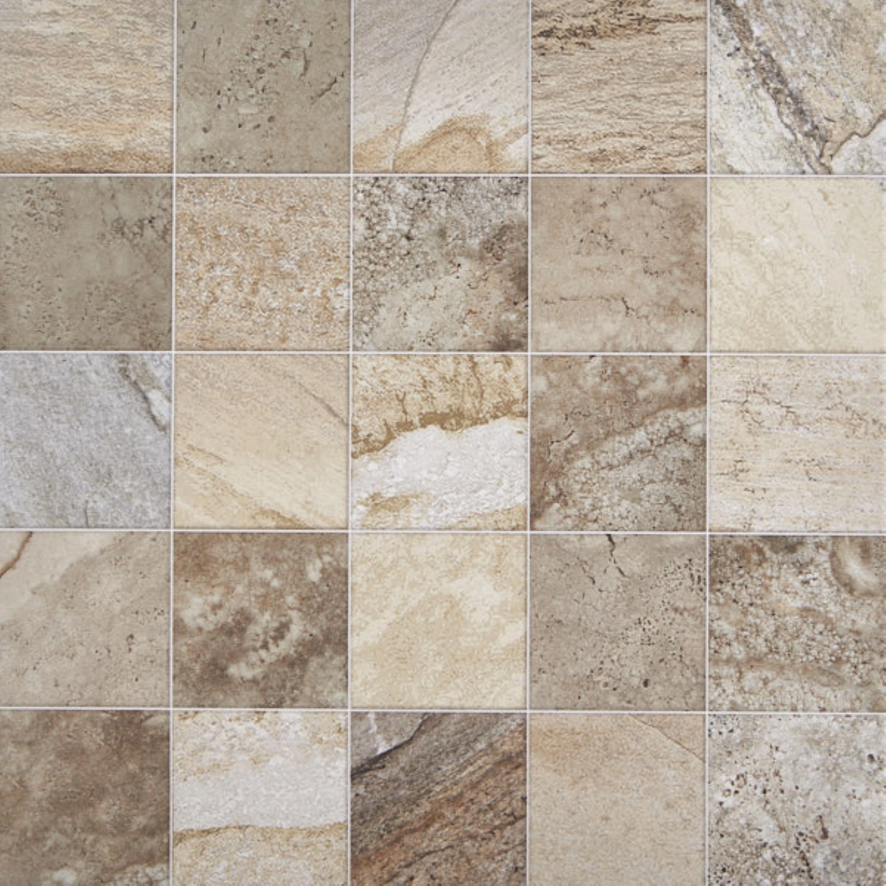 Piso Cerâmico Decorado Borda Arredondada Externo 58x58cm VPC58552 Viva Cerâmica