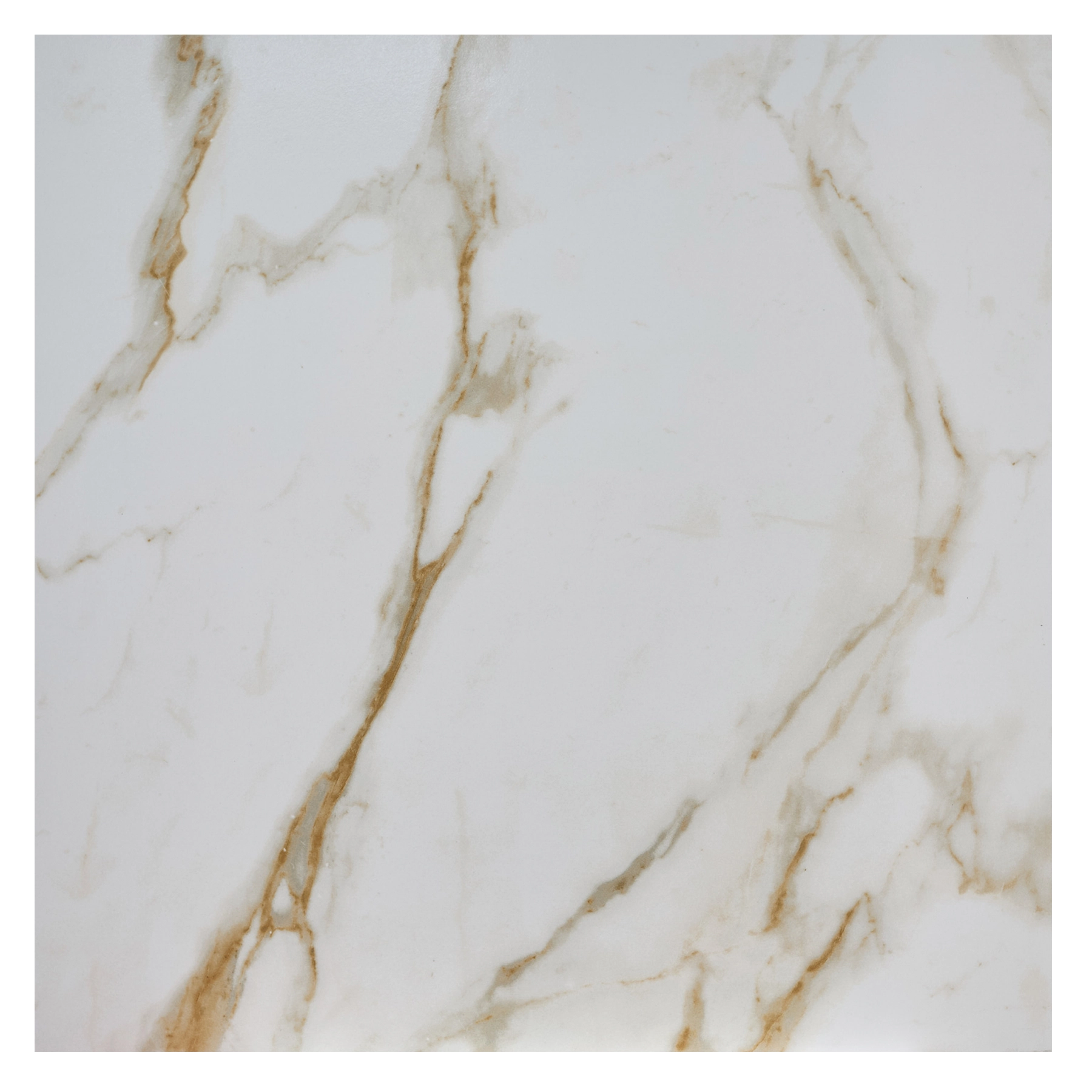 Piso Cerâmico Marmorizado Brilhante Borda Reta Interno 72,5x72,5cm RT75002 Viva Cerâmica