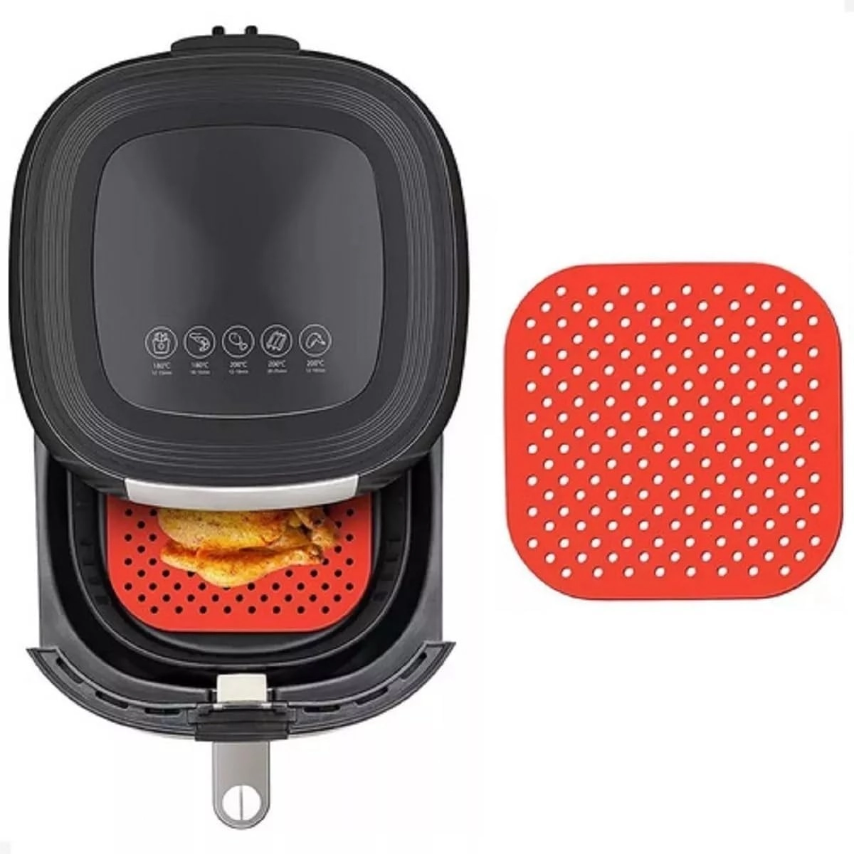 Forro De Silicone Sort P/air Fryer Quad 1