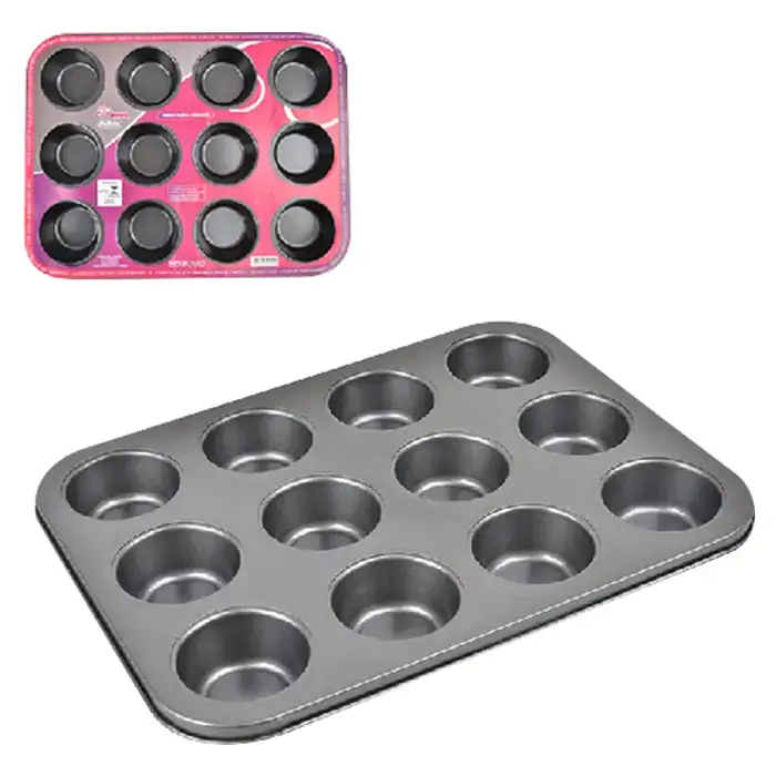 Forma Emcasa Cupcake Antiadenrente Inox 12pcs