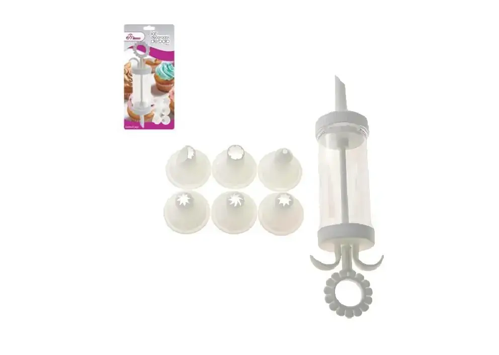 Kit Decorador Bolo 7 Bicos 12973 Inga