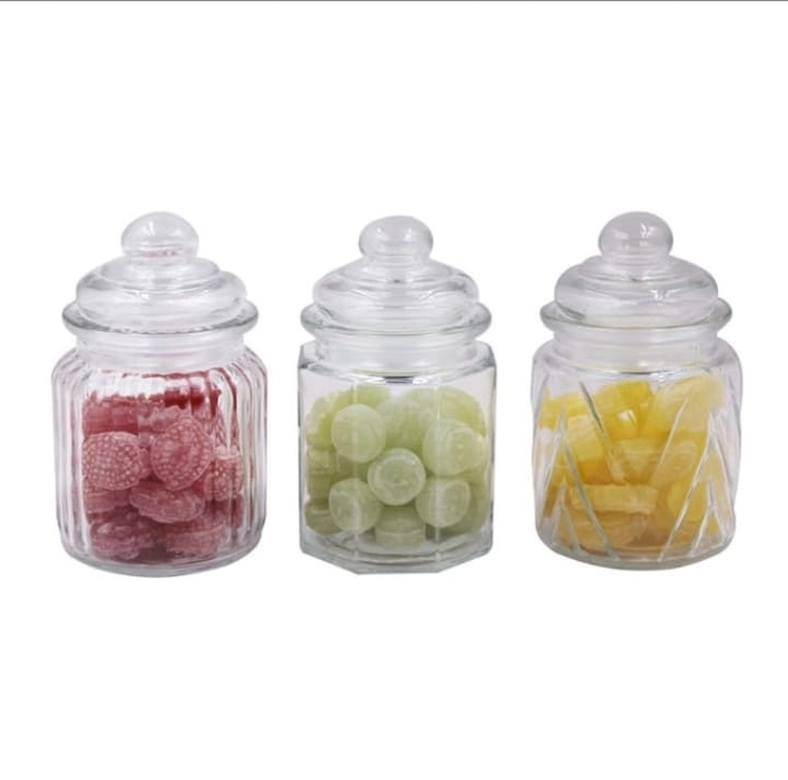 Jg De Potes De Vidro Inga C/ 3pcs 300ml