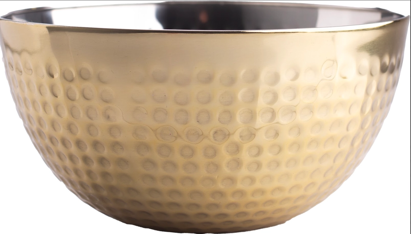 Saladeira Martelada M Dourada 1,75l 18332 Inga