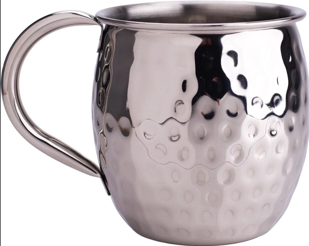 Caneca Moscow Mule Martelada Inox 580ml 18311 Inga