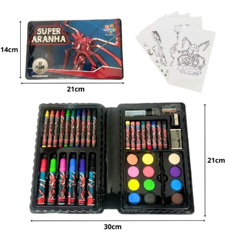 Estojo Maleta Escolar Super Aranha C/ Lap