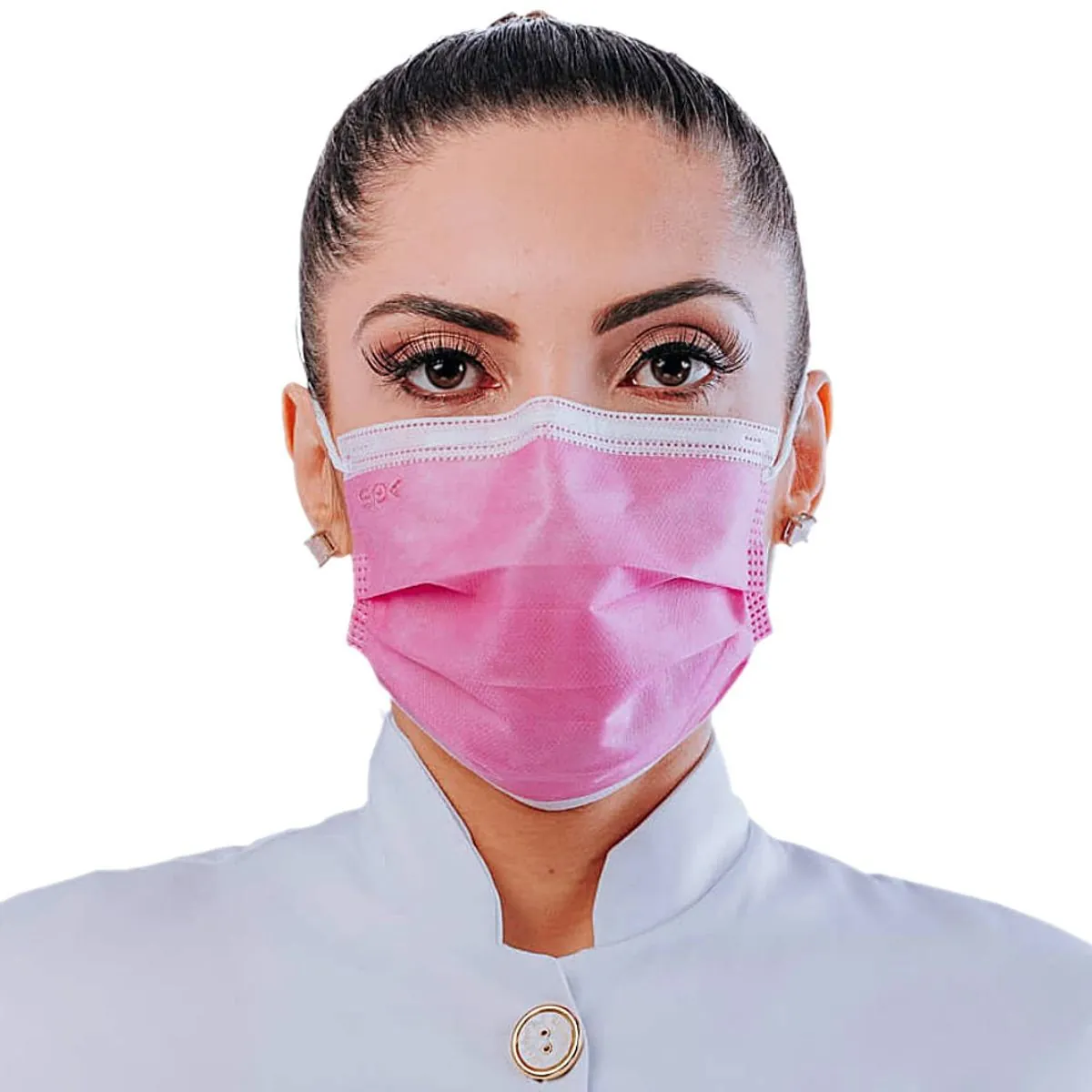 Máscara Cirúrgica SPK - Pink - Tripla Camada Descartável - 50 Unidades