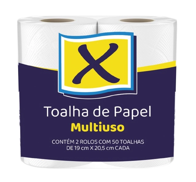 Toalha Papel X Multiuso 100fls 2un