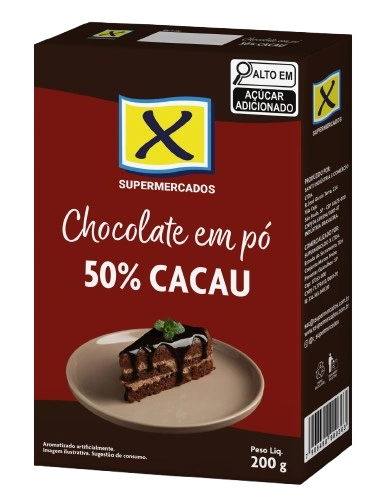 Choc Po X 50 Cacau 200g
