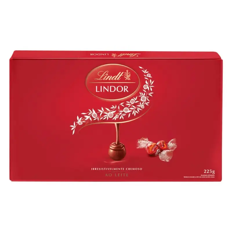 Bombom ao Leite Presente Lindor Lindt 225 g