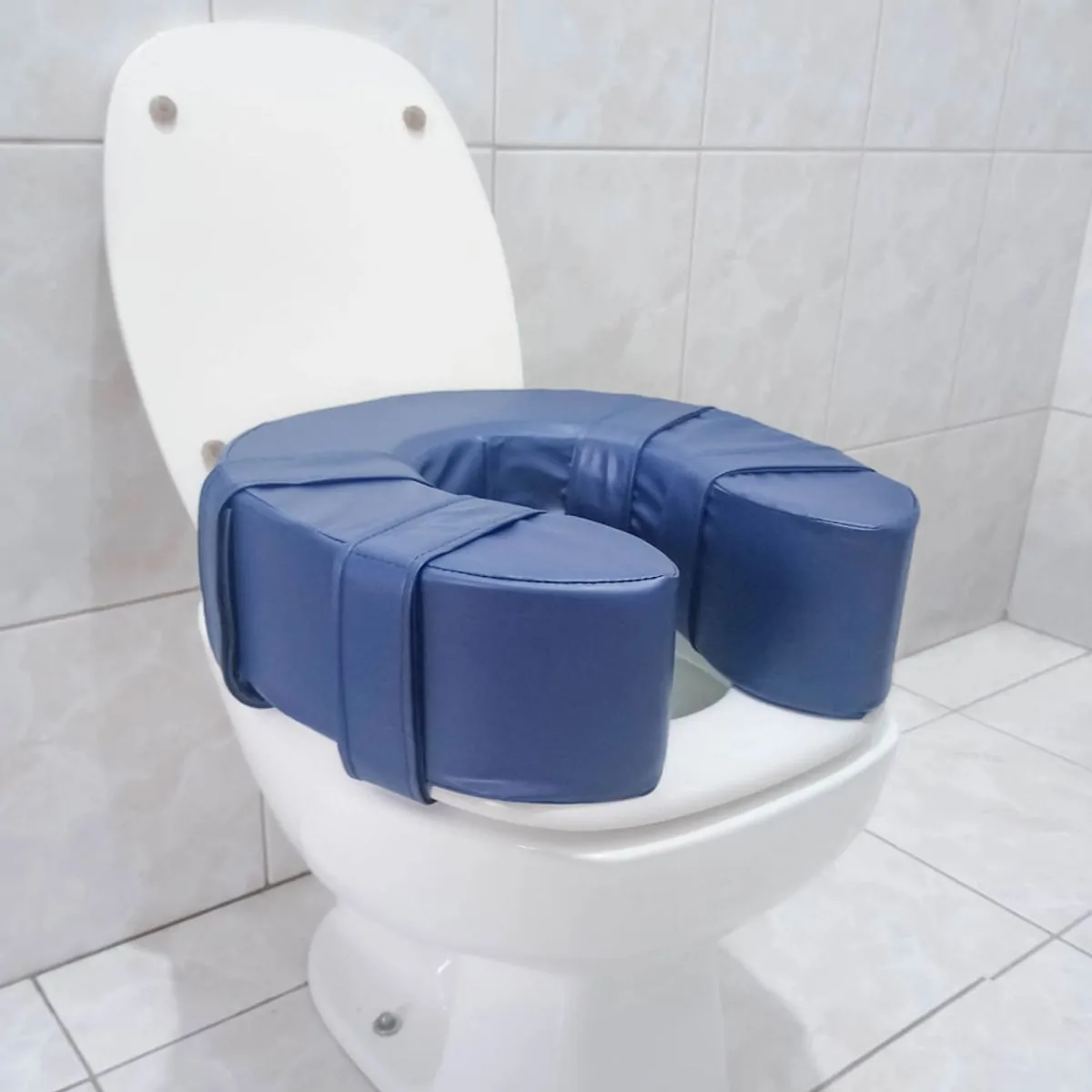 Assento Elevatorio para Vaso Sanitario Perfetto Azul Altura 12 cm