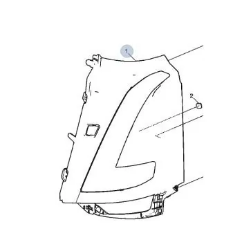 Moldura Farol VOLVO FH/FM Lado Esquerdo - LNG 61585