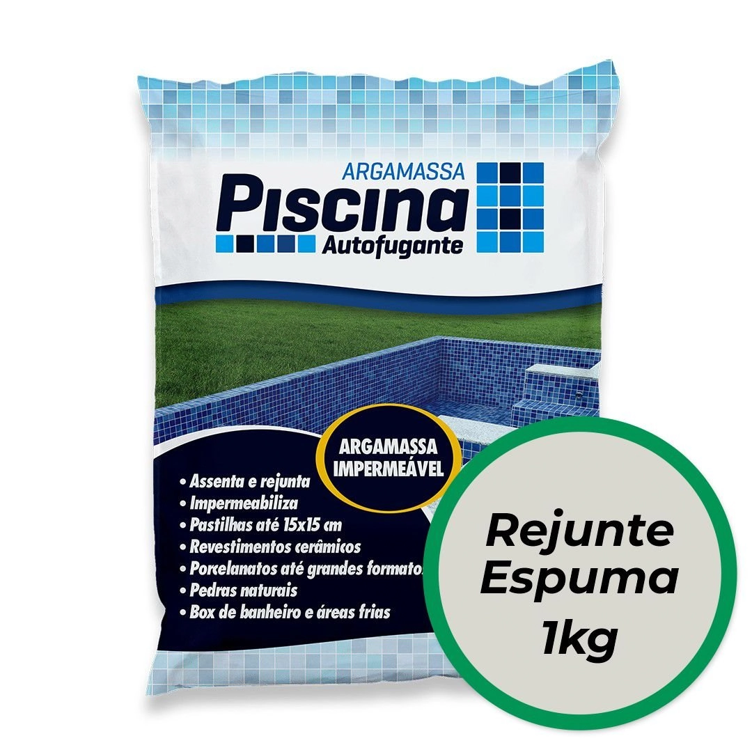 Rejunte Piscina Impermeável Cor Espuma 1kg