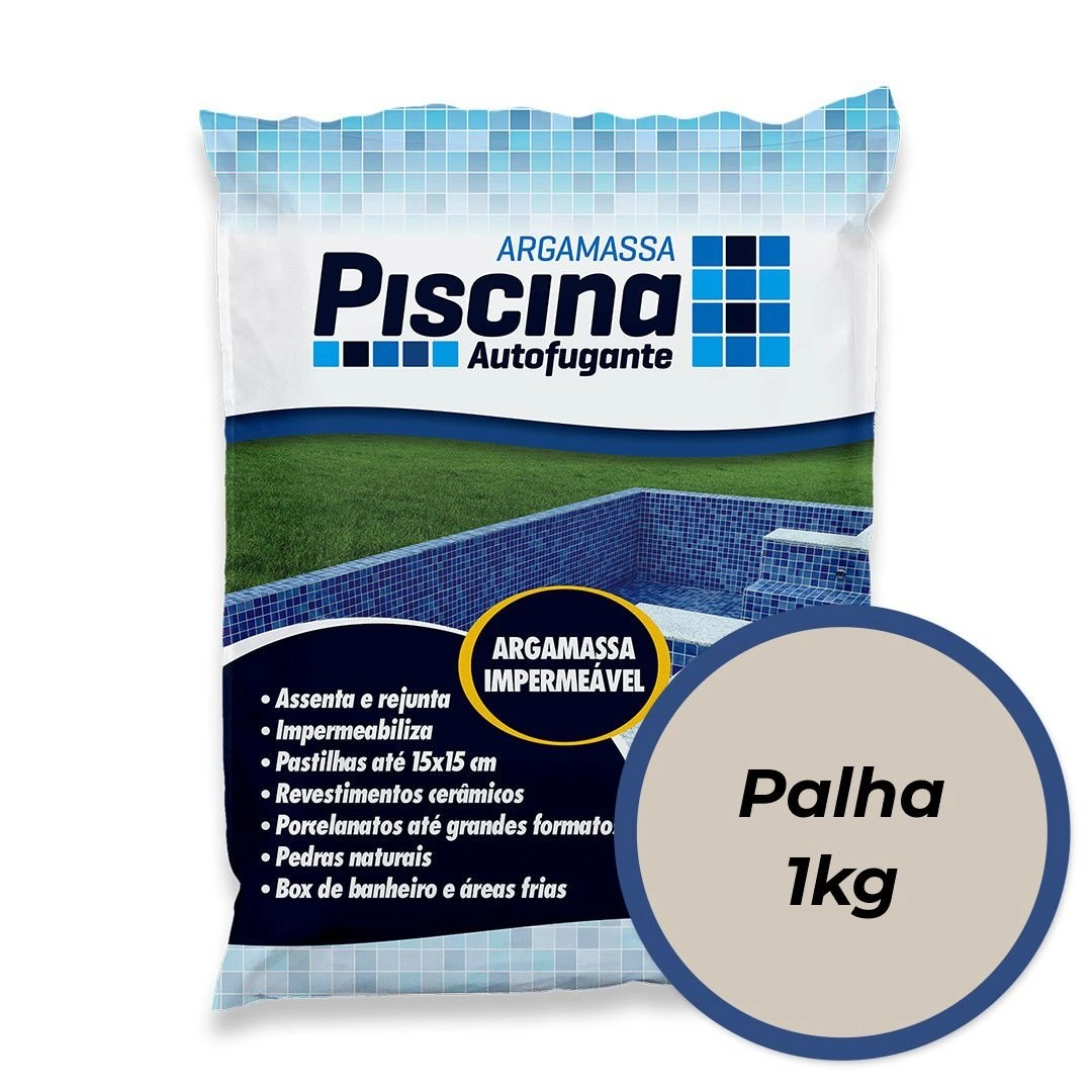 Argamassa Piscina Aut. Impermeável Cor Palha 1kg