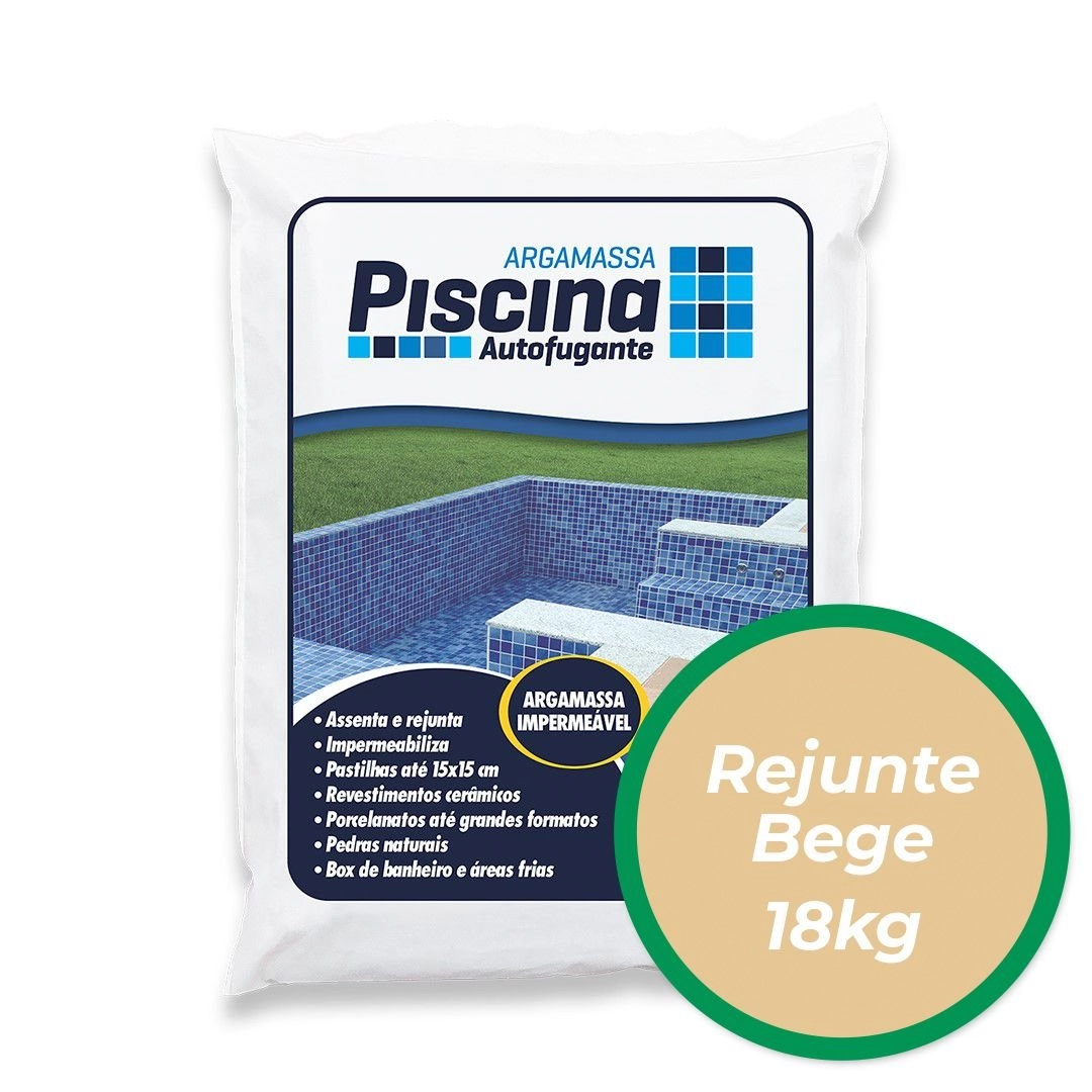 Rejunte Piscina Impermeável Cor Bege 18kg