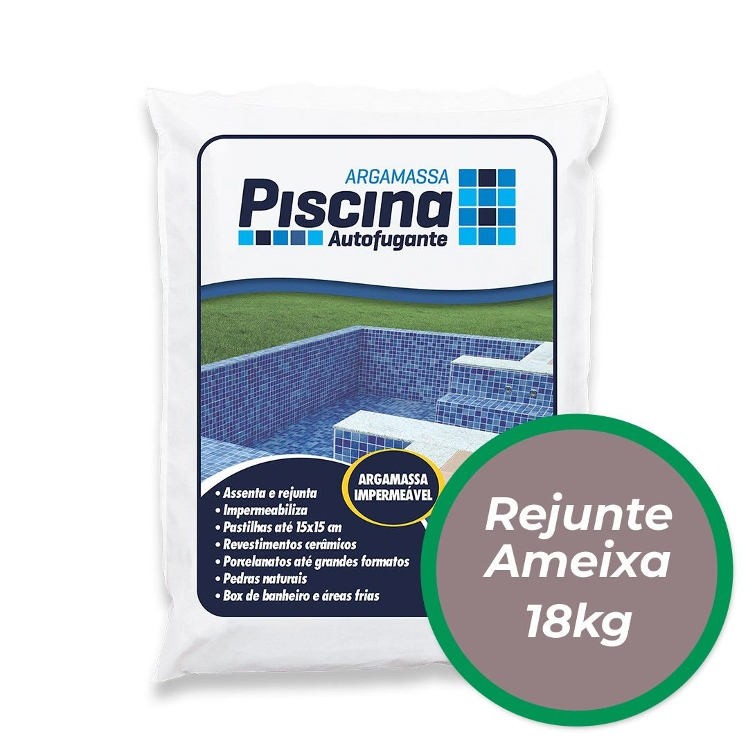 Rejunte Piscina Impermeável Cor Ameixa 18kg