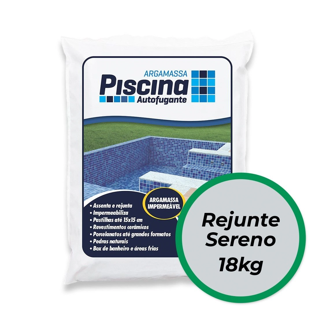 Rejunte Piscina Impermeável Cor Sereno 18kg