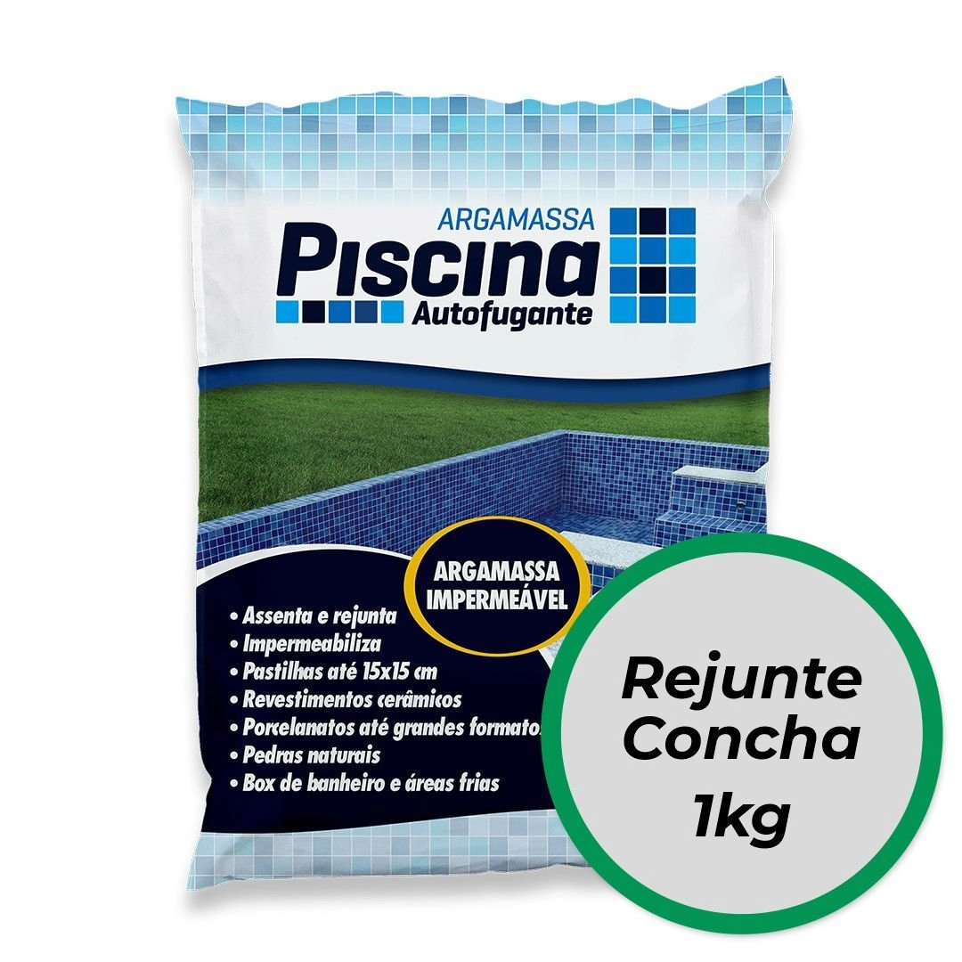Rejunte Piscina Impermeável Cor Concha 18kg