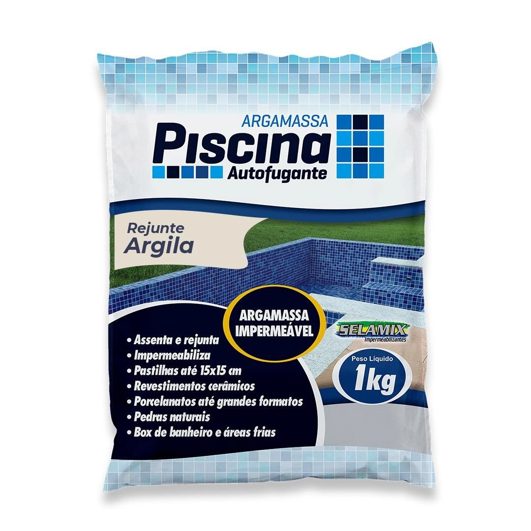 Rejunte Piscina Impermeável Cor Argila 1kg
