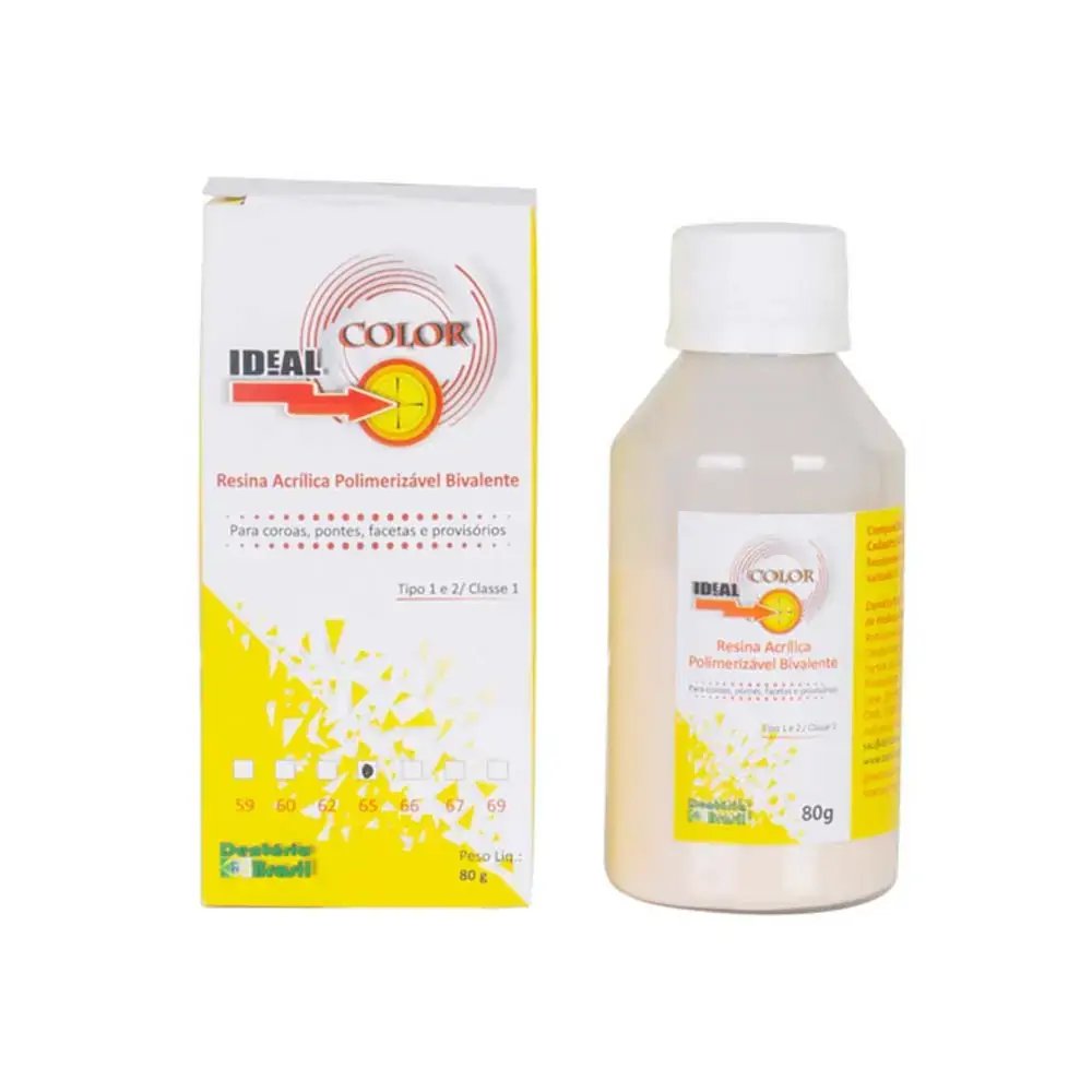 Resina Acrílica Auto Termo - Dentaria Brasil - 62 (Cód. 26.9376)