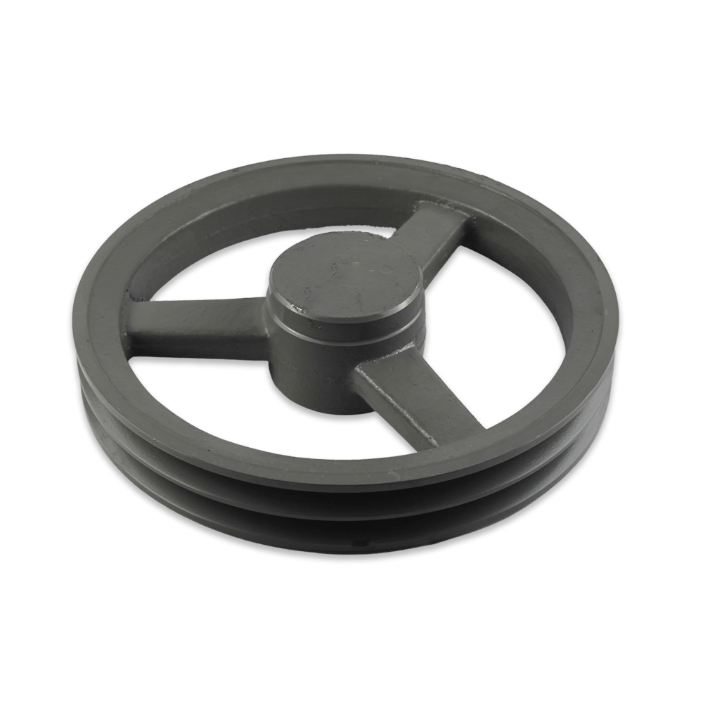 Polia De Ferro Fundido 200mm 2 Canais Perfil B