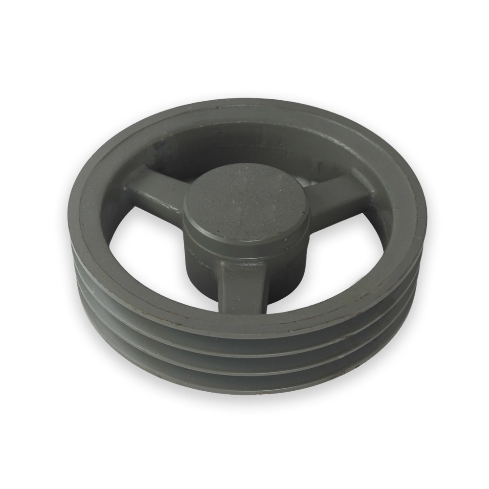 Polia De Ferro Fundido 180mm 3 Canais Perfil B
