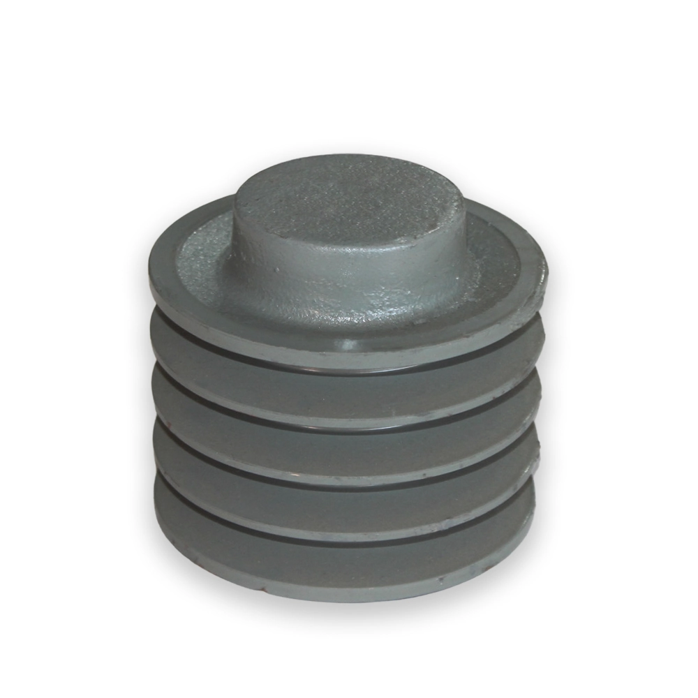 Polia De Ferro Fundido 110mm 4 Canais Perfil B Sem Furo