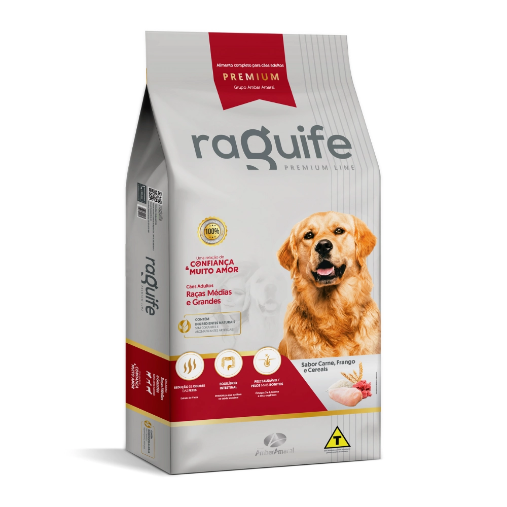 Raguife Caes Adultos Racas Medias E Grandes 15 Kg