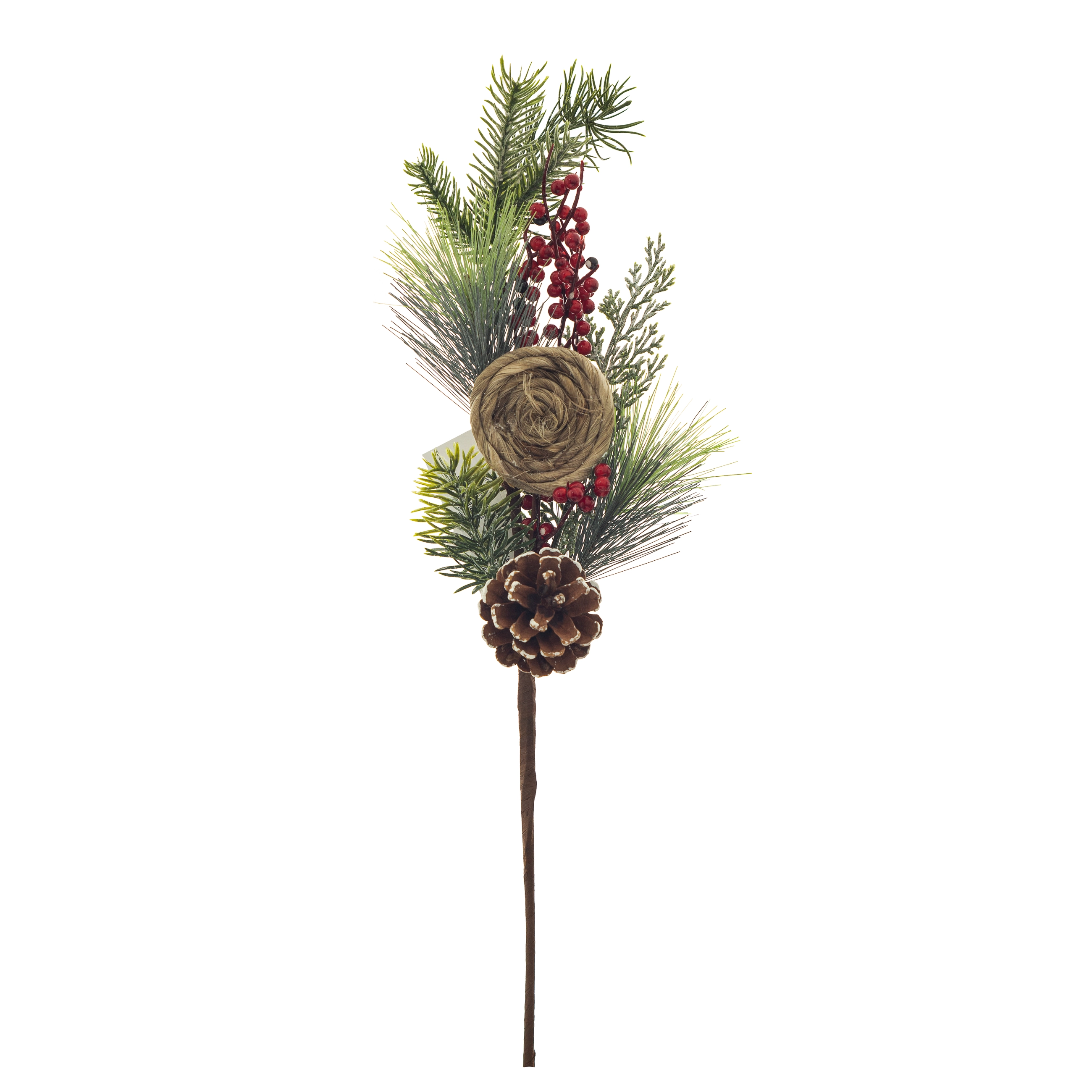 Haste Natal Azevinho 53cm Palha 16390 Bela Flor