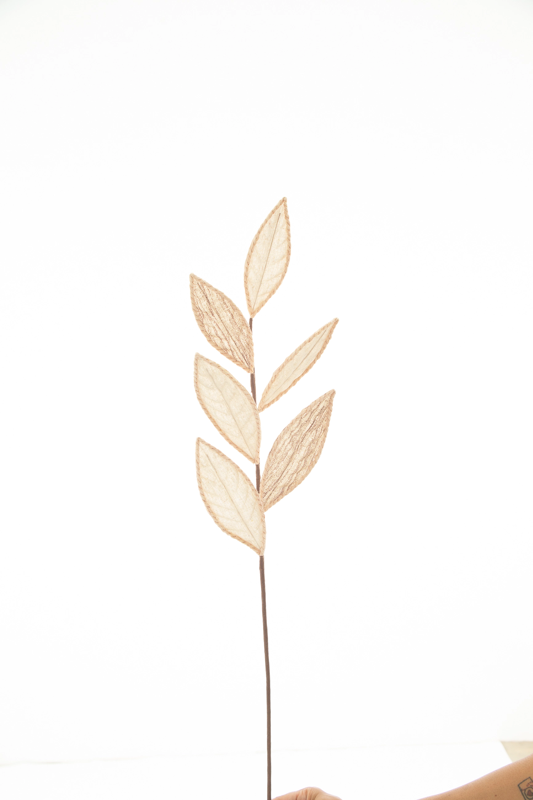 Haste Folhas 71cm Bco Dr 30543 Bela Flor
