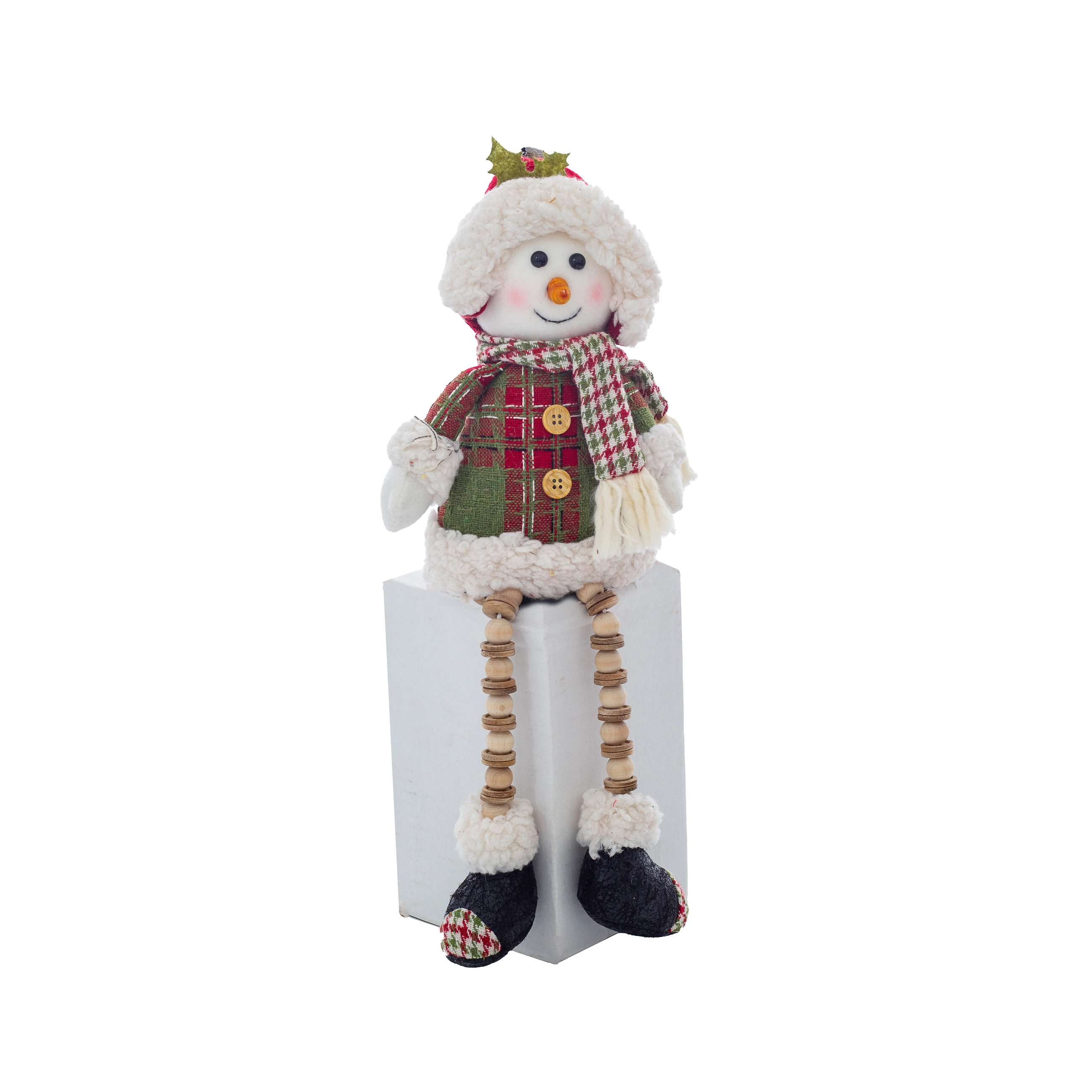 Boneco Neve Sentado 6x3x15cm 30829b Bela Flor