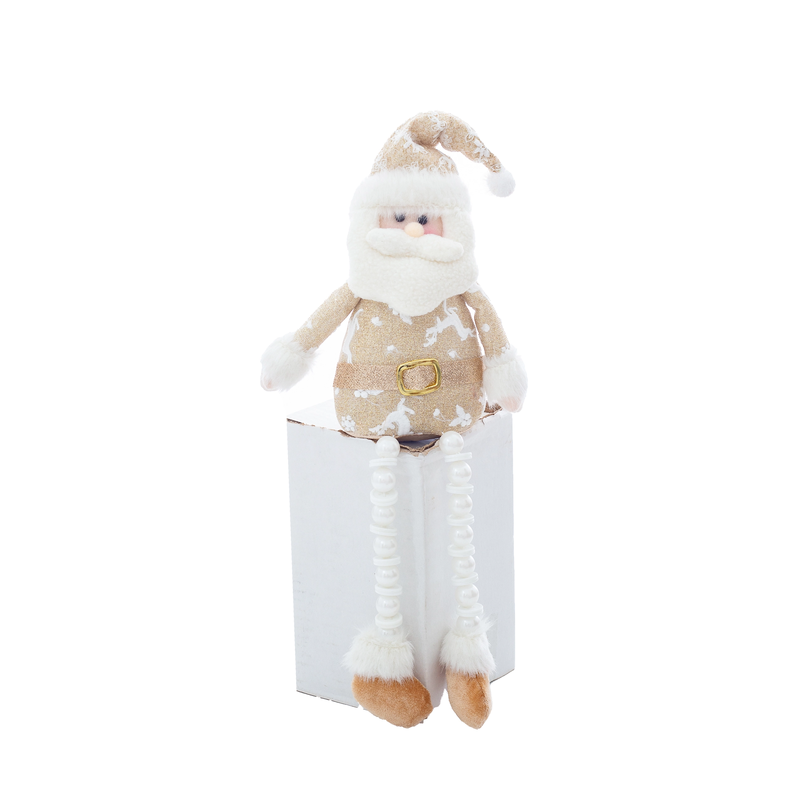 Boneco Noel Sentado 16cm 30838n Bela Flor