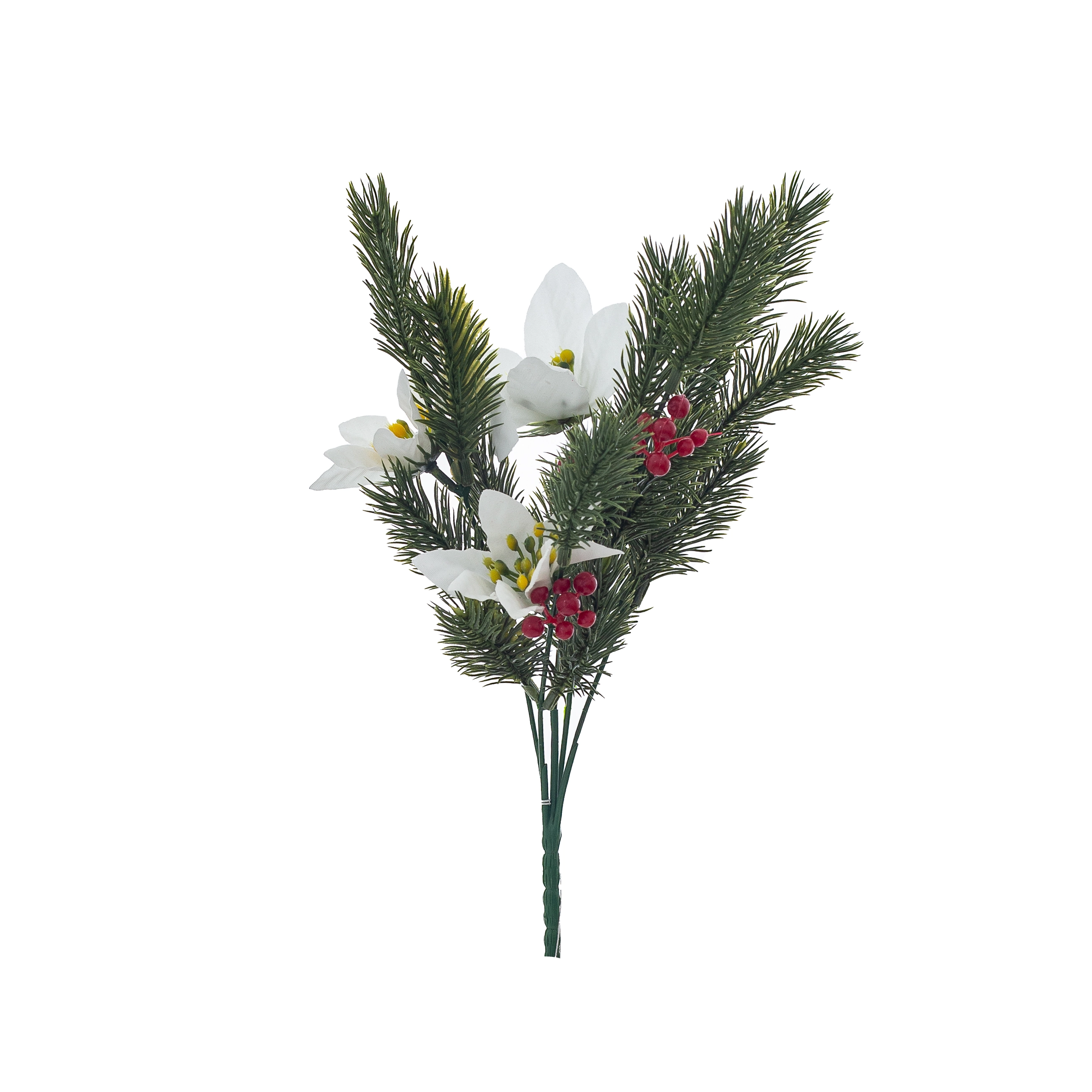 Pick Natal Galho Floral 35x9cm 30510br Bela Flor
