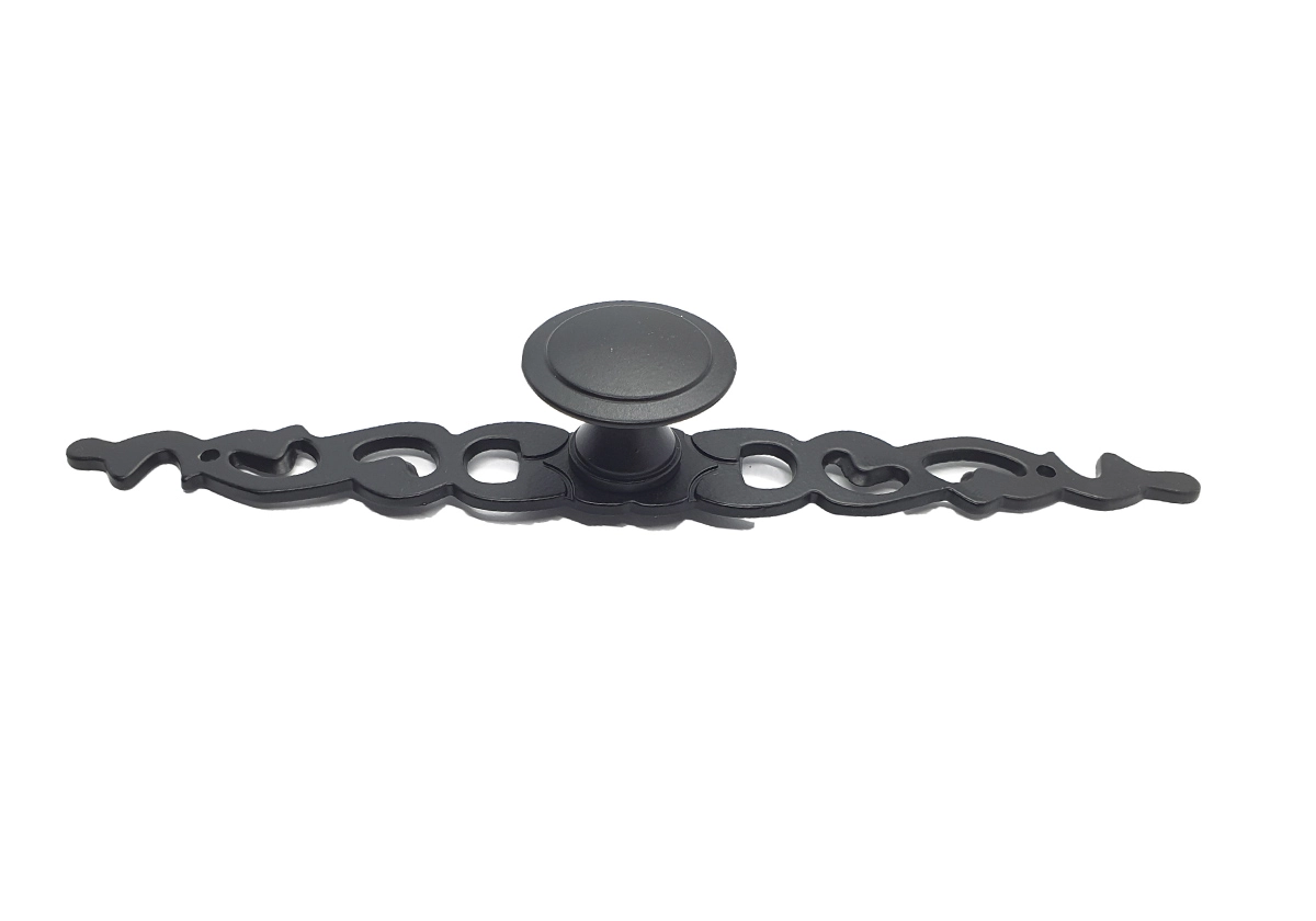Kit 18 Puxador Para Moveis Puxadores Antigos Puxador Colonial - Preto Fosco