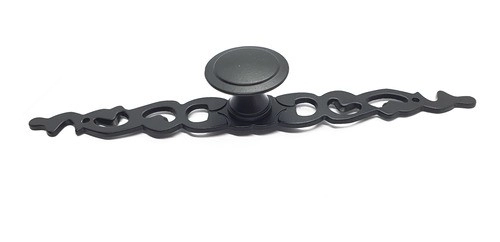 Kit 16 Puxador Para Moveis Sobrepor Puxadores Moveis Antigos - Preto Fosco