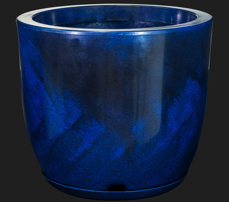 Vaso Bojo Red Polido Prato N2 Azul Marmorizado 124 7 Mercadao