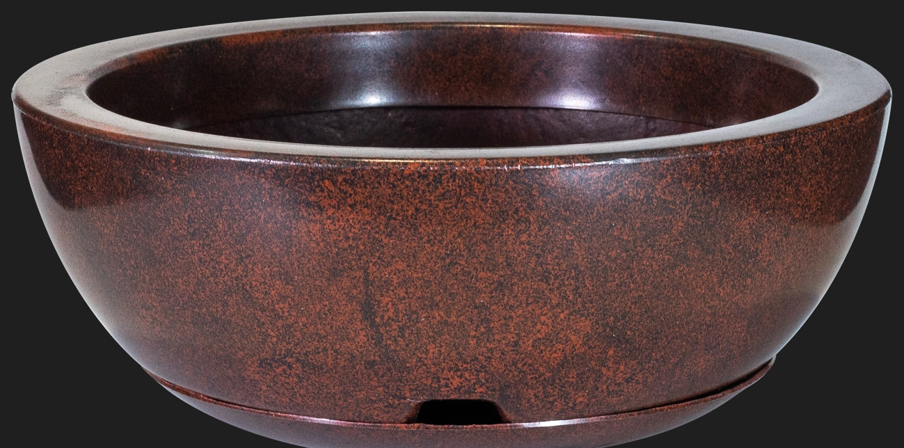 Vaso Bacia Polido Prato N2 Vermelho Marmorizado 1054 8 Mercadao