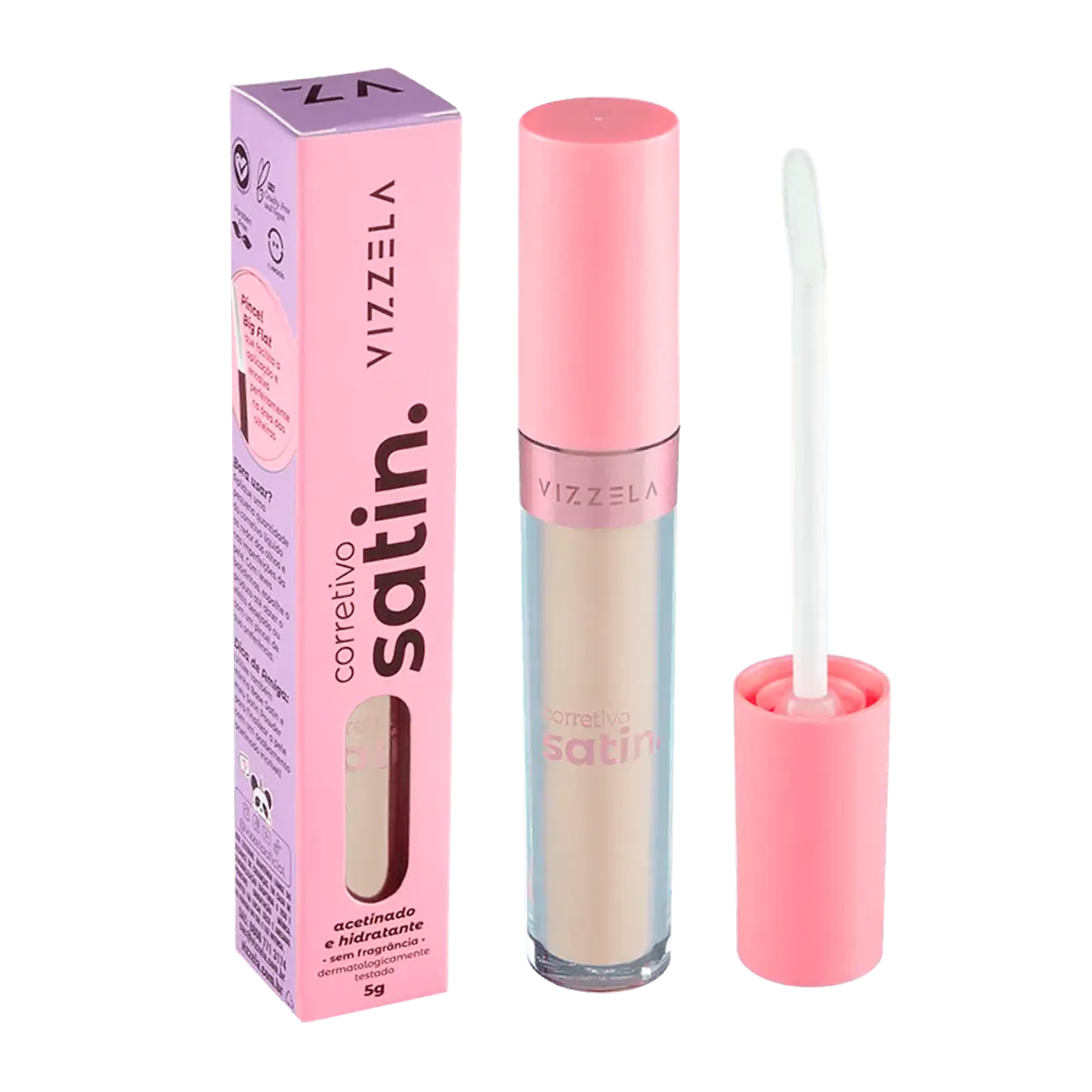 Corretivo Liquido Vizzela Satin Cor 02 5g