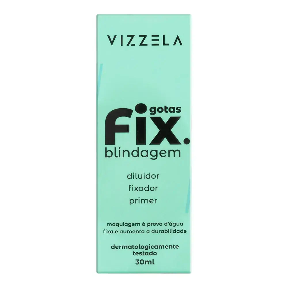 Fixador De Maquiagem Gotas Vizzela Fix Blindagem Caixa 30ml