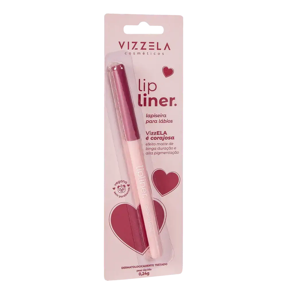 Lapiseira Labial Vizzela Cor N 02 Corajosa Blister 1un