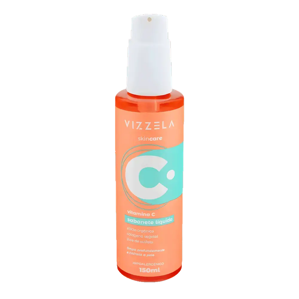 Sabonete Líquido Facial Com Vitamina C Vizzela Frasco 150ml