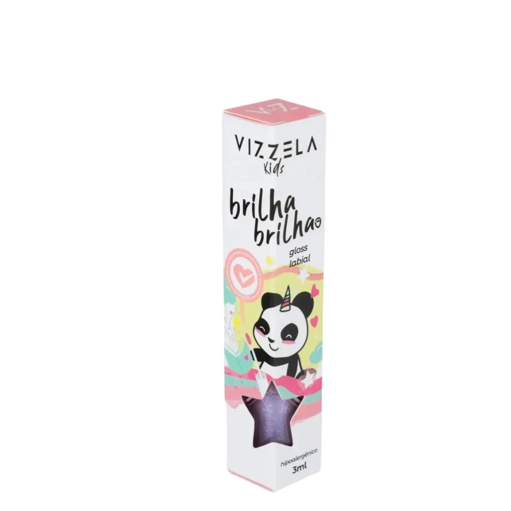 Gloss Vizzela Infantil Brilha Brilha Aurora 3ml