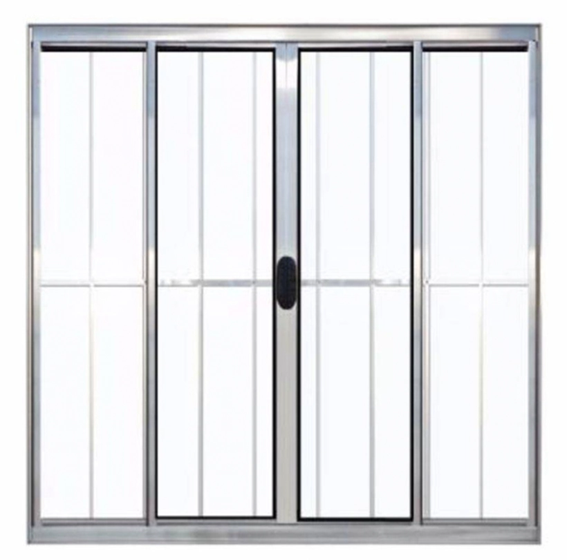 Janela De Alumínio Brilhante Vitro De Correr 4 Folhas Com Grade Cmc Modular - 1.50 (l) X 1.00 (a)