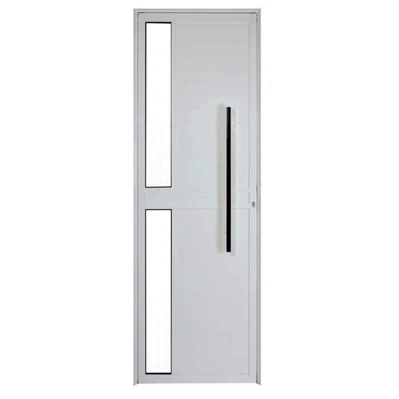 Porta Lambril De Alumínio Branco Com Vidro E Puxador Cmc Classic - Lado Esquerdo - 2.10 (a) X 0.90 (l)