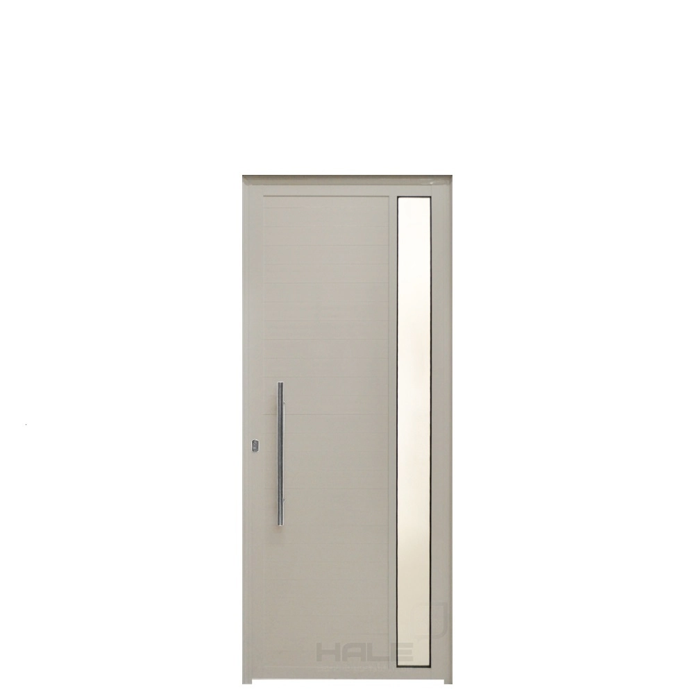 Porta Lambril De Alumínio Branco Com Visor E Puxador Hale Esquadrias - Lado Esquerdo - 2.10 (a) X 0.80 (l)