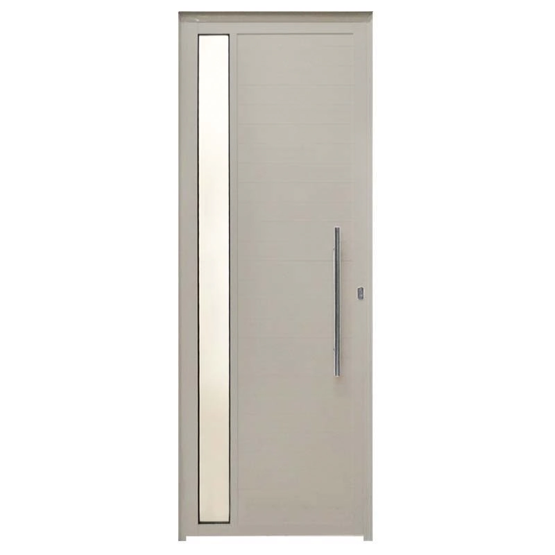 Porta Lambril De Alumínio Branco Com Visor E Puxador Hale Esquadrias - Lado Esquerdo - 2.10 (a) X 0.90 (l)