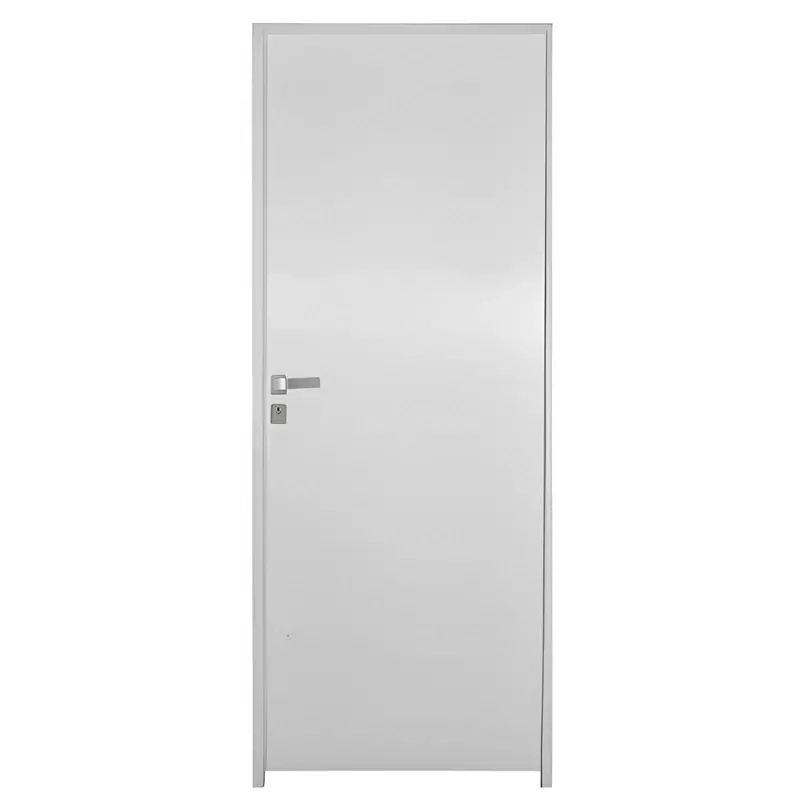 Porta De Madeira Semi-oca Primer Lisa Bat. 14 Cm Eco Fech Externa-2.10ax1.02l-lado Direito