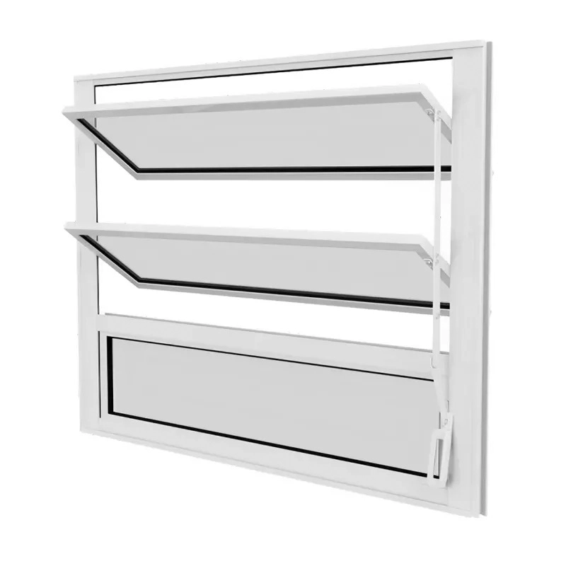 Janela De Alumínio Branco Vitro Basculante Suprema Cmc Esquadrias Linha Classic - 0.60 (l) X 0.60 (a)
