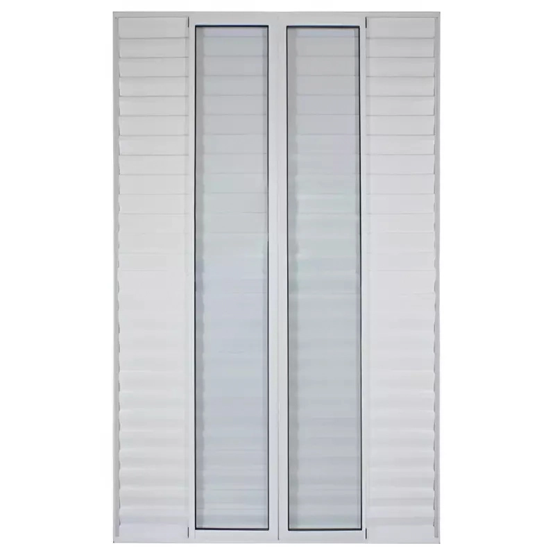 Porta Balcão De Correr Com Veneziana De Alumínio Branco 6 Folhas Cmc Esquadrias Linha Classic-2.10(a)x1.50(l)